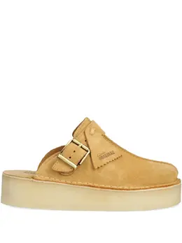 Clarks Originals: Бежевые сабо 
