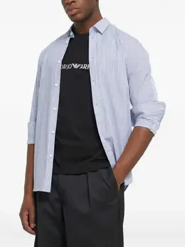 Armani Exchange: Рубашка в полоску 