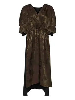 MM6 Maison Margiela: Платье с растительным принтом 