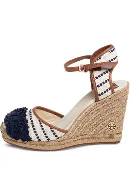Tory Burch: Белые мокасины 