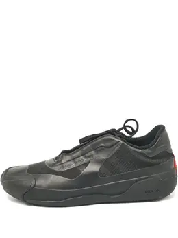 Prada Pre-Owned: Чёрные кроссовки 