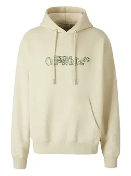 Off-White: Бежевая толстовка  Virgil