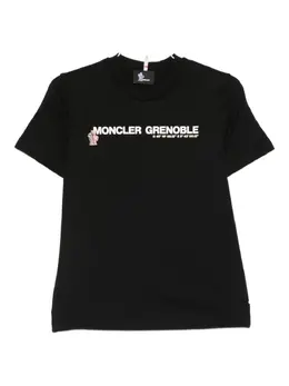 Moncler Grenoble: Чёрная футболка 
