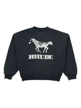 RHUDE: Чёрный свитшот 