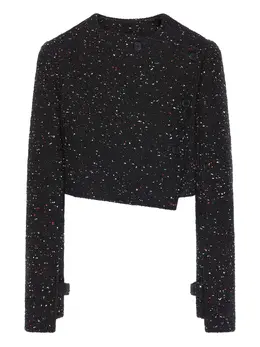 Courrèges: Твидовая куртка 