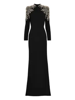 Jenny Packham: Платье с длинным рукавом 
