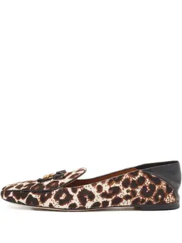 Tory Burch: Коричневые лоферы 