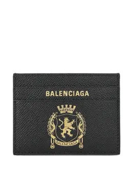 Balenciaga: Чёрный картхолдер 