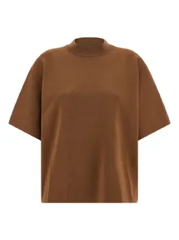 Max Mara: Коричневый топ 