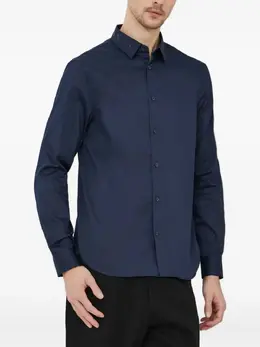 Armani Exchange: Синяя рубашка 