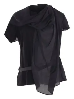 sacai: Чёрная блуза 