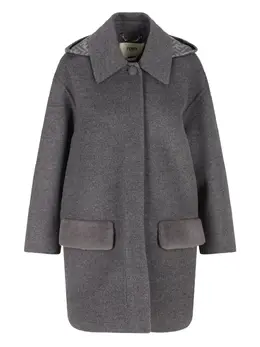 FENDI: Пальто с капюшоном 