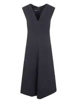 Emporio Armani: Платье с v-образным вырезом 