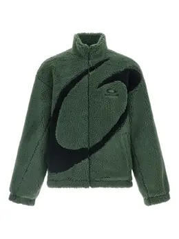 Balenciaga: Зелёная куртка 