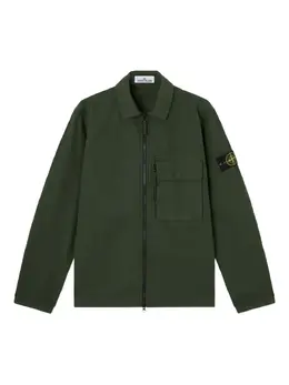 Stone Island: Зелёная рубашка 