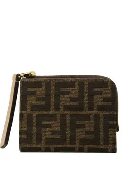 FENDI: Коричневый кошелёк  FF