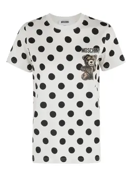 Moschino: Футболка в горошек 