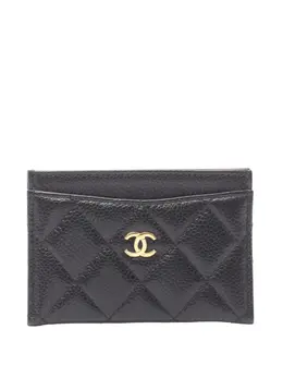 CHANEL Pre-Owned: Чёрный картхолдер 