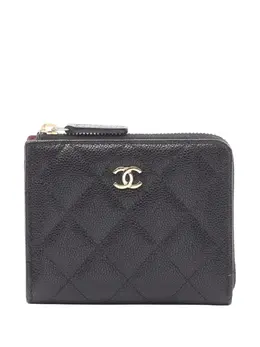 CHANEL Pre-Owned: Чёрный кошелёк 