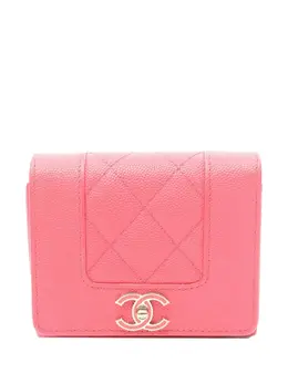 CHANEL Pre-Owned: Розовый кошелёк 