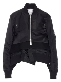 sacai: Чёрная куртка 