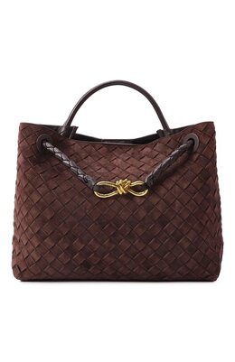 Bottega Veneta: Коричневая сумка 