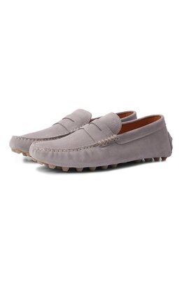 Tod’s: Серые мокасины  Gommino