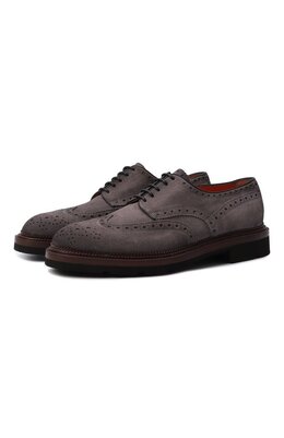 Santoni: Серые туфли 