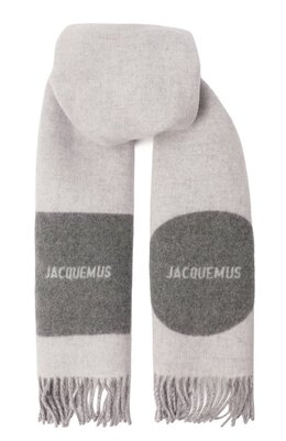 Jacquemus: Серый шарф 