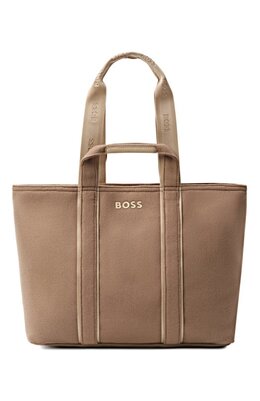 BOSS: Бежевая сумка 
