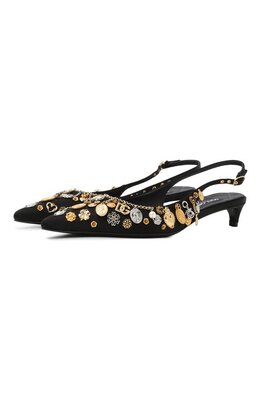 Dolce & Gabbana: Чёрные туфли 