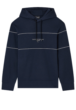 EMPORIO ARMANI: Синяя толстовка 