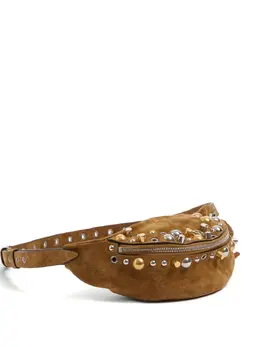 Valentino Garavani: Коричневая поясная сумка 