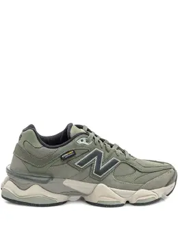 New Balance: Зелёные кроссовки 