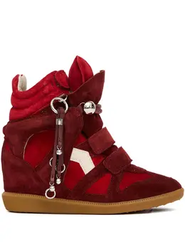 ISABEL MARANT: Красные кроссовки 