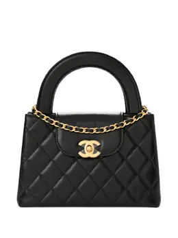 CHANEL Pre-Owned: Чёрная сумка-шоппер 