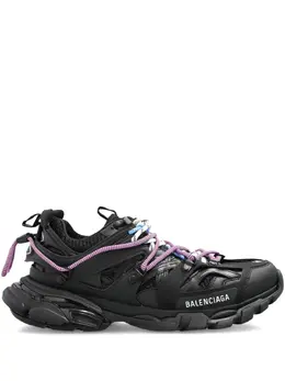 Balenciaga: Чёрные кроссовки  Track