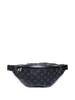 Louis Vuitton Pre-Owned: Чёрная поясная сумка 