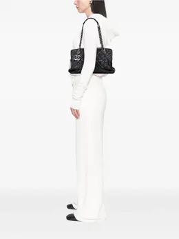 CHANEL Pre-Owned: Чёрная сумка-шоппер 