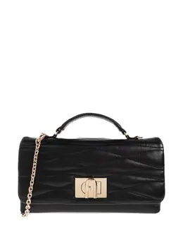 Furla: Чёрная сумка-шоппер  1927 Mini