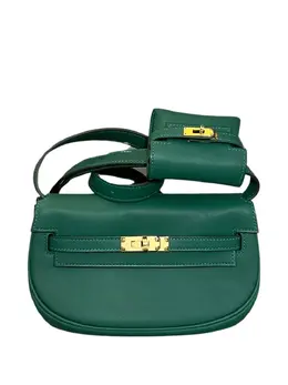 Hermès Pre-Owned: Зелёная сумка через плечо 