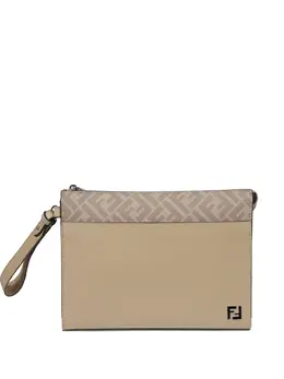 FENDI: Бежевый клатч 