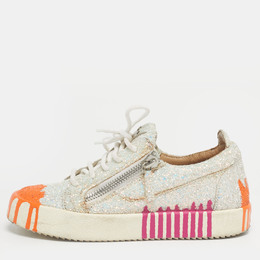 Giuseppe Zanotti: Серебристые мокасины  Gail