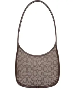 Coach: Коричневая сумка-шоппер 
