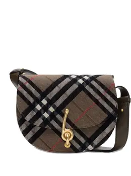 Burberry: Коричневая сумка через плечо 