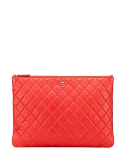 CHANEL Pre-Owned: Красный клатч 