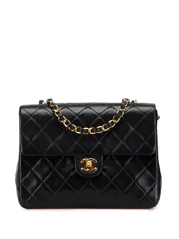 CHANEL Pre-Owned: Чёрная сумка через плечо 