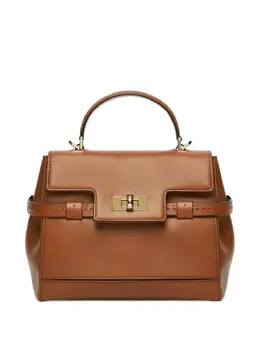 Max Mara: Коричневая сумка-шоппер 