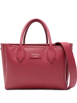 Emporio Armani: Красная сумка-шоппер 