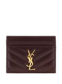 Saint Laurent: Бордовый картхолдер 